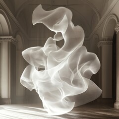 Canvas Print - White Sculpture