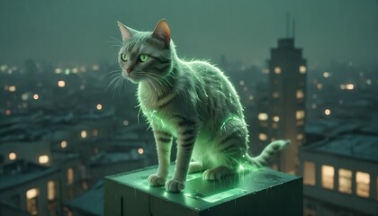 cat on the roof