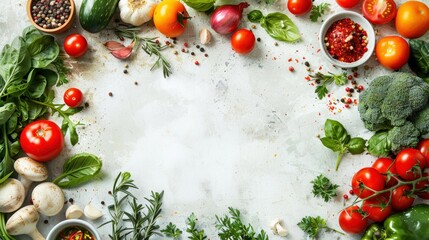 A vibrant image of a community cooking class teaching healthy recipes, with a clean background and lots of copy space for class details