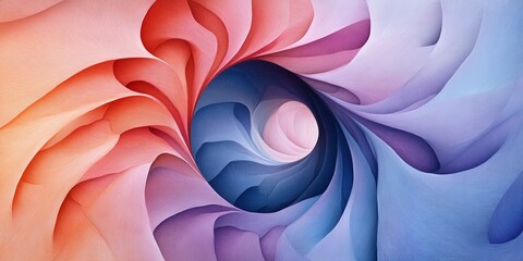 Sticker - Abstract swirling background in pink, blue, and purple.