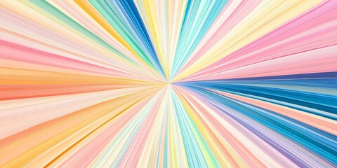 Wall Mural - Abstract background with colorful stripes radiating outward.