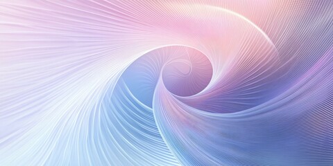 Canvas Print - Abstract swirl of blue and pink lines.