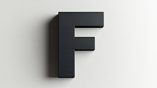 Three-dimensional image of letter 