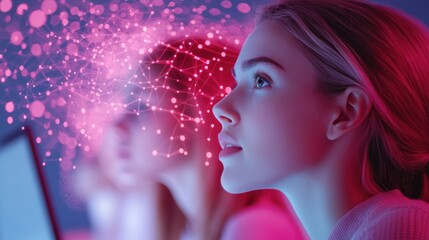 Poster - A group of people collaborating virtually on a project through a seamless and interactive platform, illustrating the future of online collaboration.
