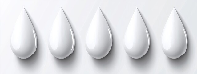 Poster - Water drops on an isolated transparent background. PNG transparency.