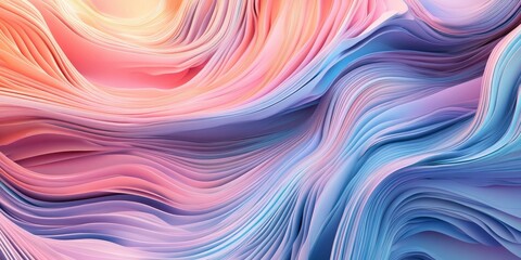 Poster - Abstract background of colorful wavy lines.