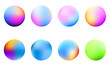 © Agus - 3d colorful gradient sphere shapes vector collection