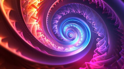 Wall Mural - Abstract Colorful Spiral