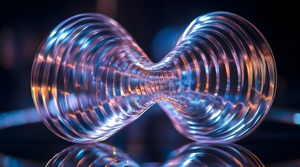 Poster - holographic projection showcasing a simulated visualization of the formation and propagation of stan