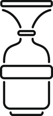 Poster - water filter cartridge replacing icon outline vector. water purification system, home water filter j