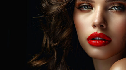  Portrait of a Woman with Flawless Makeup