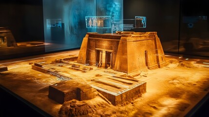 Poster - Holographic Representation of an Ancient Architectural Structure with Interactive Elements That Highlight and Bring to Life the Intriguing History and Heritage of the Site