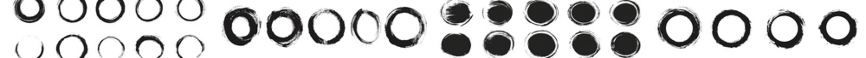 Poster - Shapes of grunge. Grunge banner collection. Modern illustration.