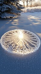 Canvas Print - Frozen Dawn, Sundial