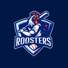 Wall Mural - Chicken Roster Baseball Sports Logo