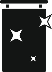 Poster - This simple vector icon represents a smartphone screen protector, emphasizing its scratch resistant properties