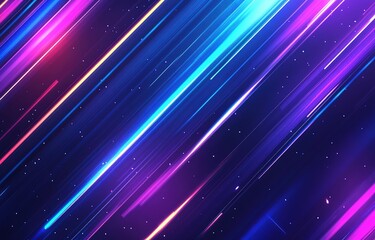 Abstract background with blue and purple glowing lines