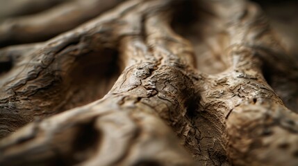  A close-up of a massive tree trunk with minimal foliage at its summit