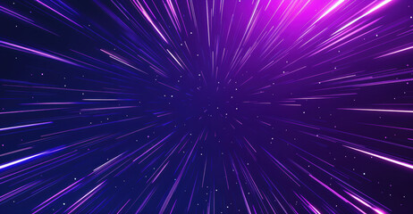 Abstract background with futuristic lightspeed effect, showing motion blur of stars during a hyperspace jump. High quality photo