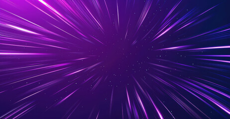 Aufkleber - Abstract purple background with radial speed lines and stars. High quality photo