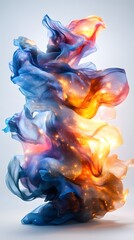 Poster - Abstract Glowing Nebula.