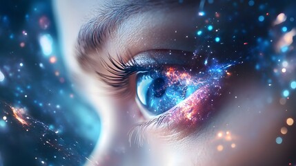 Canvas Print - Galaxy in the Eye.