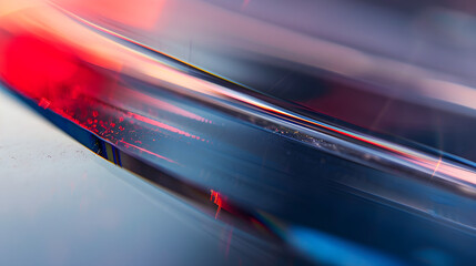 Poster - abstract background of glass waves with soft edges, red and blue flowing spherical liquid is a perfe