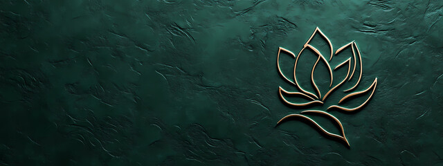 Luxurious Floral Embossed Logo Design