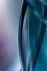 Poster - abstract futuristic background with glass shapes iblue colors. modern design technologies