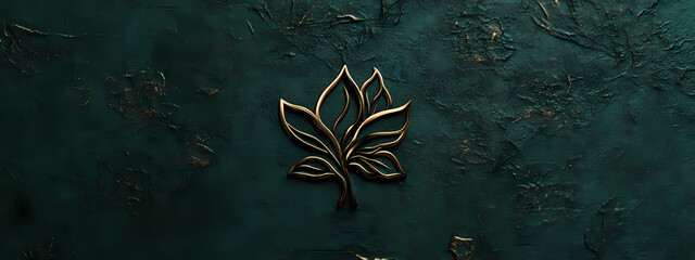 Luxurious Floral Embossed Logo Design