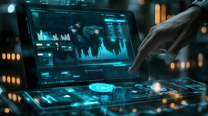 Poster - Holographic Trading Interface with Comprehensive Analytics and Data Visualization for Monitoring Financial Markets