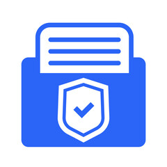 Canvas Print - confidential folder icon, png