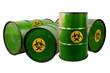 © TSViPhoto - Barrel with toxic waste. Biohazard warning sign. Rusty dangerous barrel with pathogens, or other toxins on isolated background