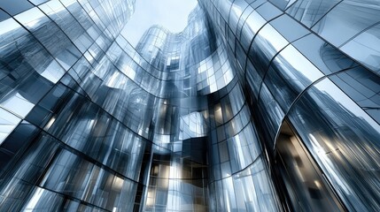 Wall Mural - modern abstract glass architectural forms