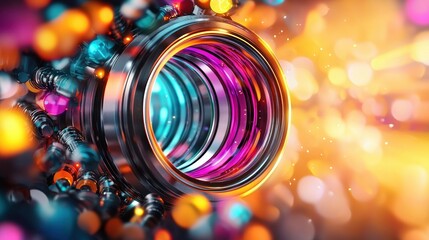 Poster - Lens Bokeh Abstract.
