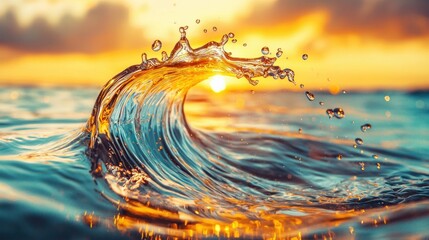 Aufkleber - Sunset Wave.
