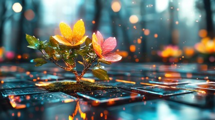Aufkleber - Tech Bloom.