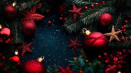 background with christmass decoration