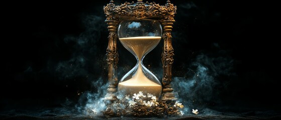 Canvas Print - Time Rebirth, Hourglass