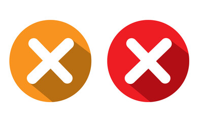 Wall Mural - close vector icon. delete icon vector. cross sign. wrong sign. reject icon. cancel icon. cross. proh