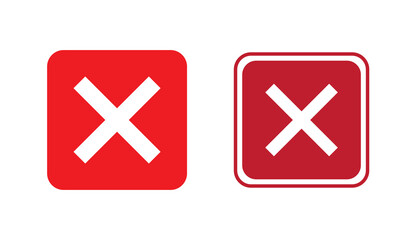 Wall Mural - close vector icon. delete icon vector. cross sign. wrong sign. reject icon. cancel icon. cross. proh