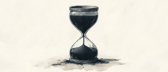 Poster - The Weight of Time, Hourglass