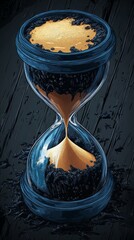 Wall Mural - The Weight of Time, Hourglass