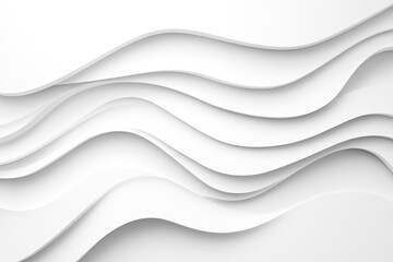 Poster - A soft white background displays gentle, wavy lines, conveying a sense of fluidity and simplicity ideal for design work or presentations