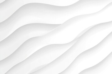 Poster - A smooth white canvas features gentle wavy lines, creating an elegant, minimalist texture ideal for backgrounds in digital or print design projects