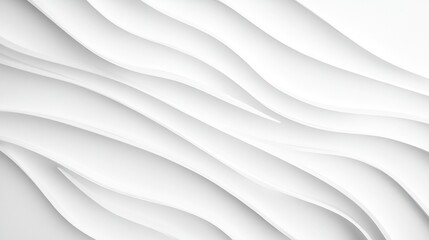 Poster - The design features flowing, wavy lines on a white paper background, offering a minimalist aesthetic perfect for various creative applications and projects