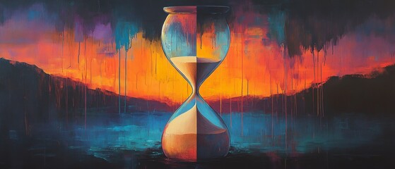 Wall Mural - Fractured Sands, Hourglass