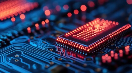 Poster - Circuit Board Closeup.
