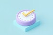 © Mark - An alarm clock icon for success delivery concepts. An alarm clock icon for managing time and services round the clock. An illustration that illustrates service, support, and service around the clock.