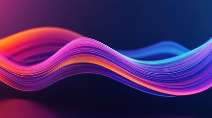 Poster - Abstract Neon Wave.